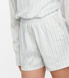 Rta - Edwinna striped silk shorts