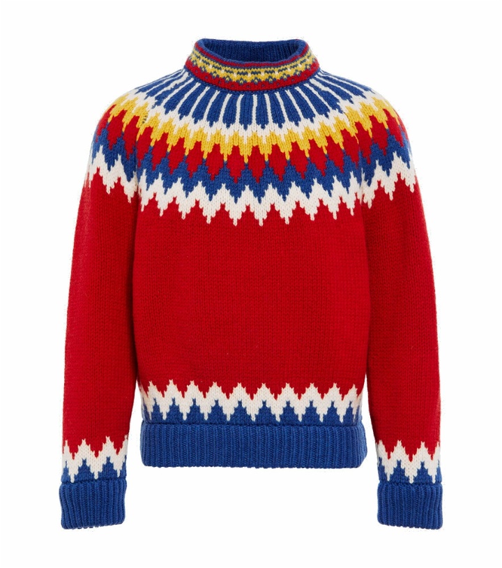 Photo: Gucci - Jacquard mockneck wool sweater