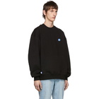 ADER error Black Stone Logo Sweatshirt