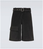 Jil Sander Crochet low-rise cotton-blend shorts