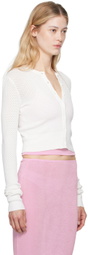 GUIZIO White Viola Cardigan