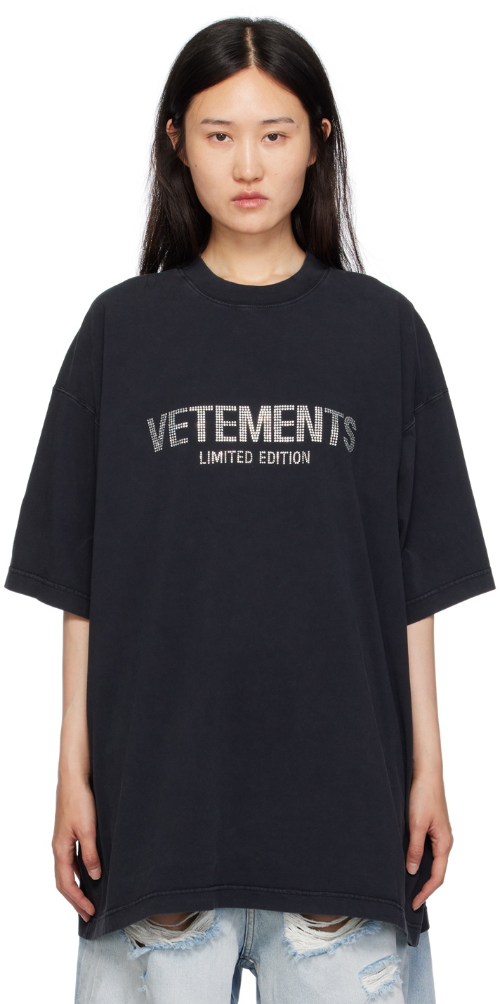 VETEMENTS Black 'Limited Edition' T-Shirt Vetements