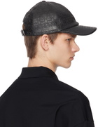 Ferragamo Black Leather Cap