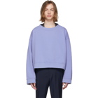Maison Margiela Blue Cotton Sweatshirt