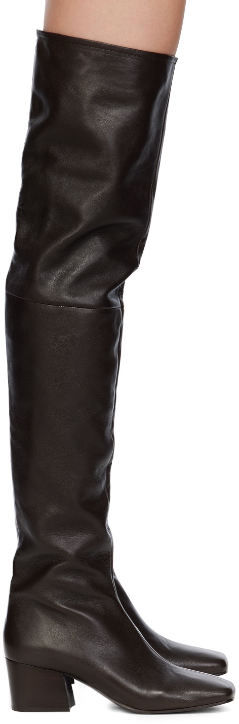 LEMAIRE Brown Leather Boots Lemaire