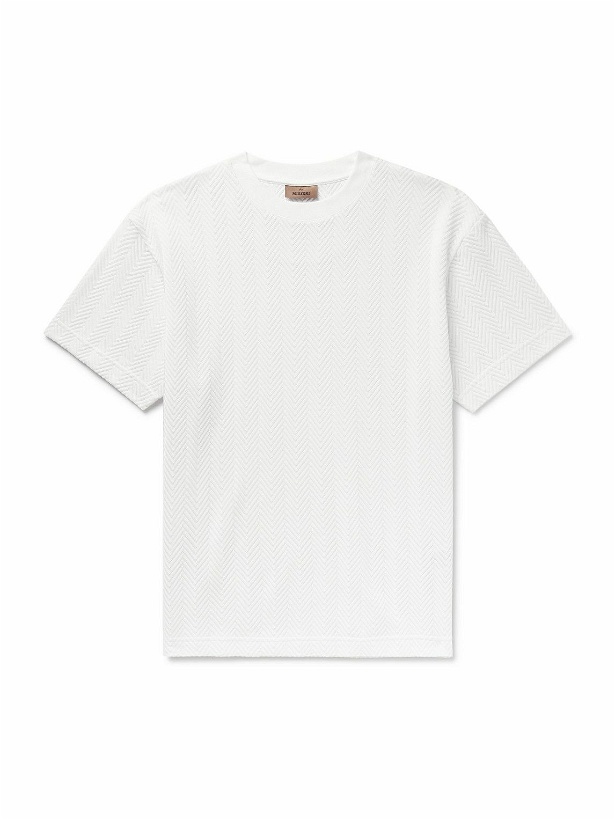 Photo: Missoni - Jacquard-Knit Cotton-Blend T-Shirt - White