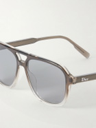 Dior Eyewear - DioRibbon A1I Aviator-Style Acetate Sunglasses - Brown