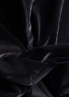 Ganni Twisted Velvet top Black