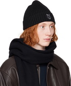 Maison Kitsuné Black Fox Head Beanie