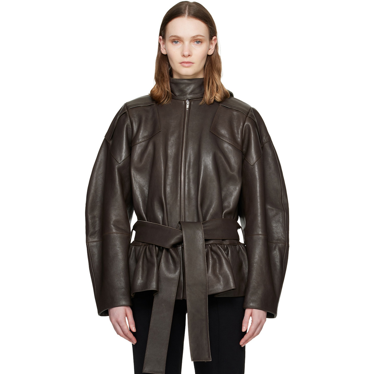 EYTYS SSENSE Exclusive Black Flux Leather Jacket Eytys
