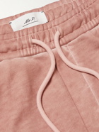 Mr P. - Cold-Dyed Organic Cotton-Jersey Drawstring Shorts - Pink