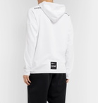 Nike - Undercover Logo-Print Mesh-Panelled Jersey Hoodie - White