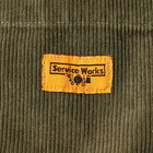 Service Works Men's Classic Corduroy Chef Pant in Olive