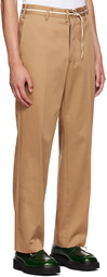 Marni Tan Cotton Trousers