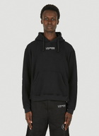 Lourdes Logo Print Basic Hooded Sweatshirt