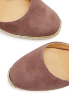 Castañer Carina 80 Suede Wedge Espadrilles Pink