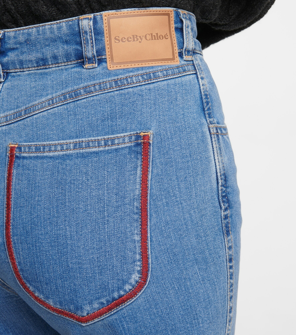 See By Chloe - High-rise straight jeans