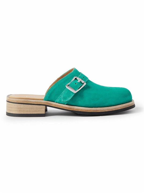 Photo: Our Legacy - Camion Suede Mules - Green