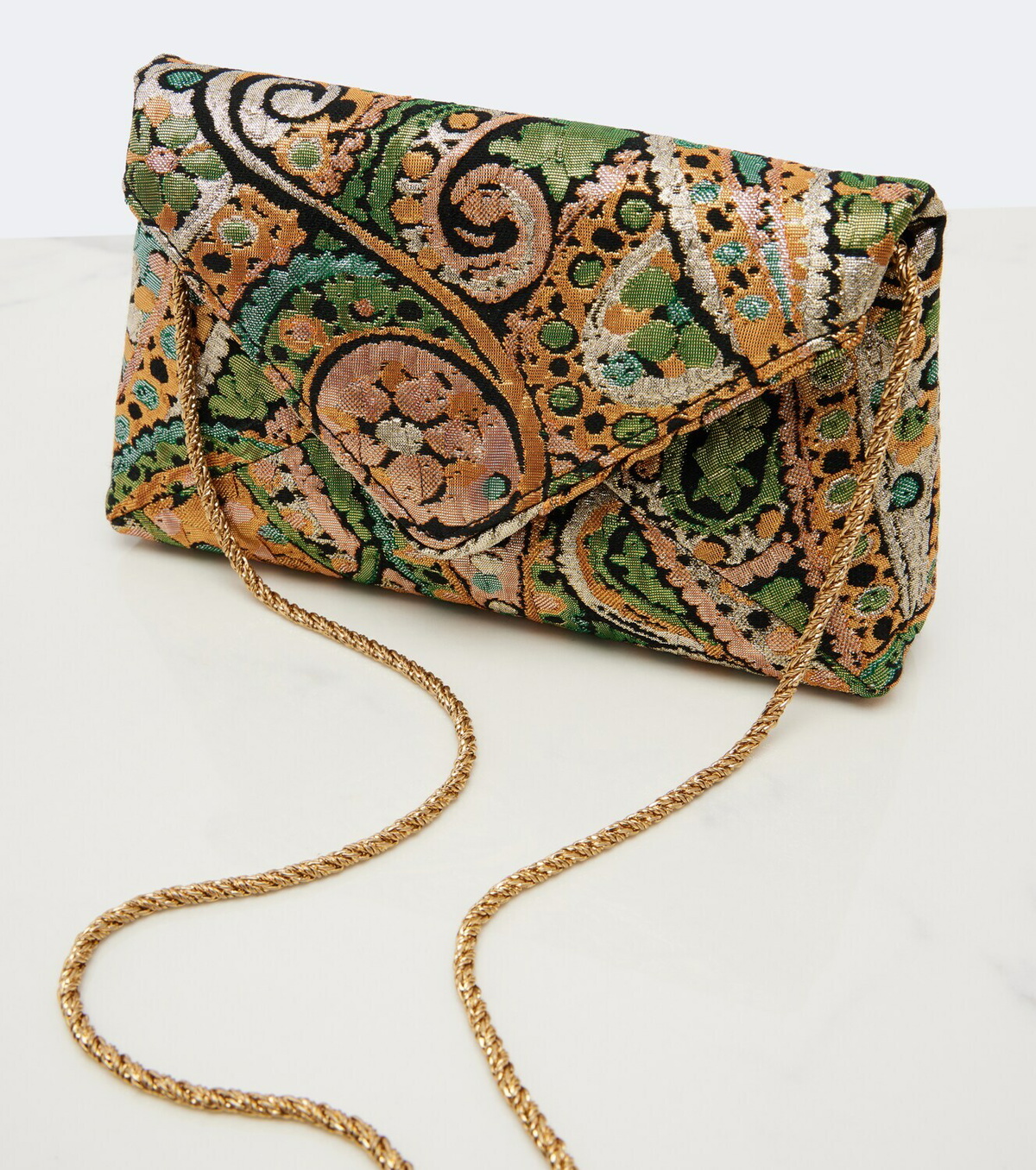 Dries Van Noten Medium jacquard clutch
