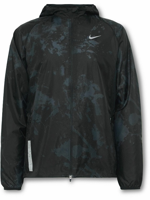 Photo: Nike Running - Repel Run Division Mesh-Panelled Ripstop Jacket - Black