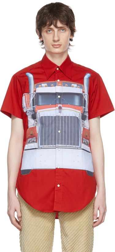 Photo: ERL Red Cotton Shirt