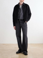 NN07 - Freddy 10052 Pinstriped Wool-Blend Flannel Shirt - Gray