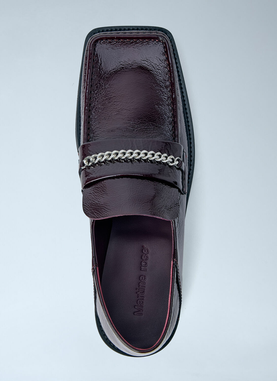 Martine Rose Fold Back Square Toe Loafers