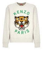 Kenzo Pale Grey Cotton Sweatshirt