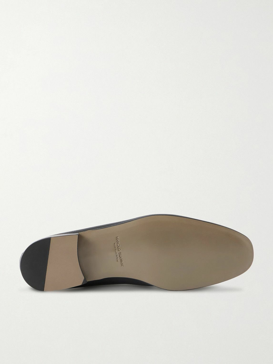 Manolo Blahnik - Truro Full-Grain Leather Loafers - Black
