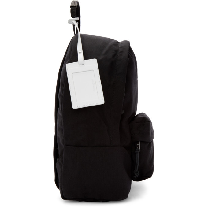 Maison Margiela Black Nylon Canvas Backpack Maison Margiela