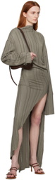 Jade Cropper Khaki Vented Maxi Dress