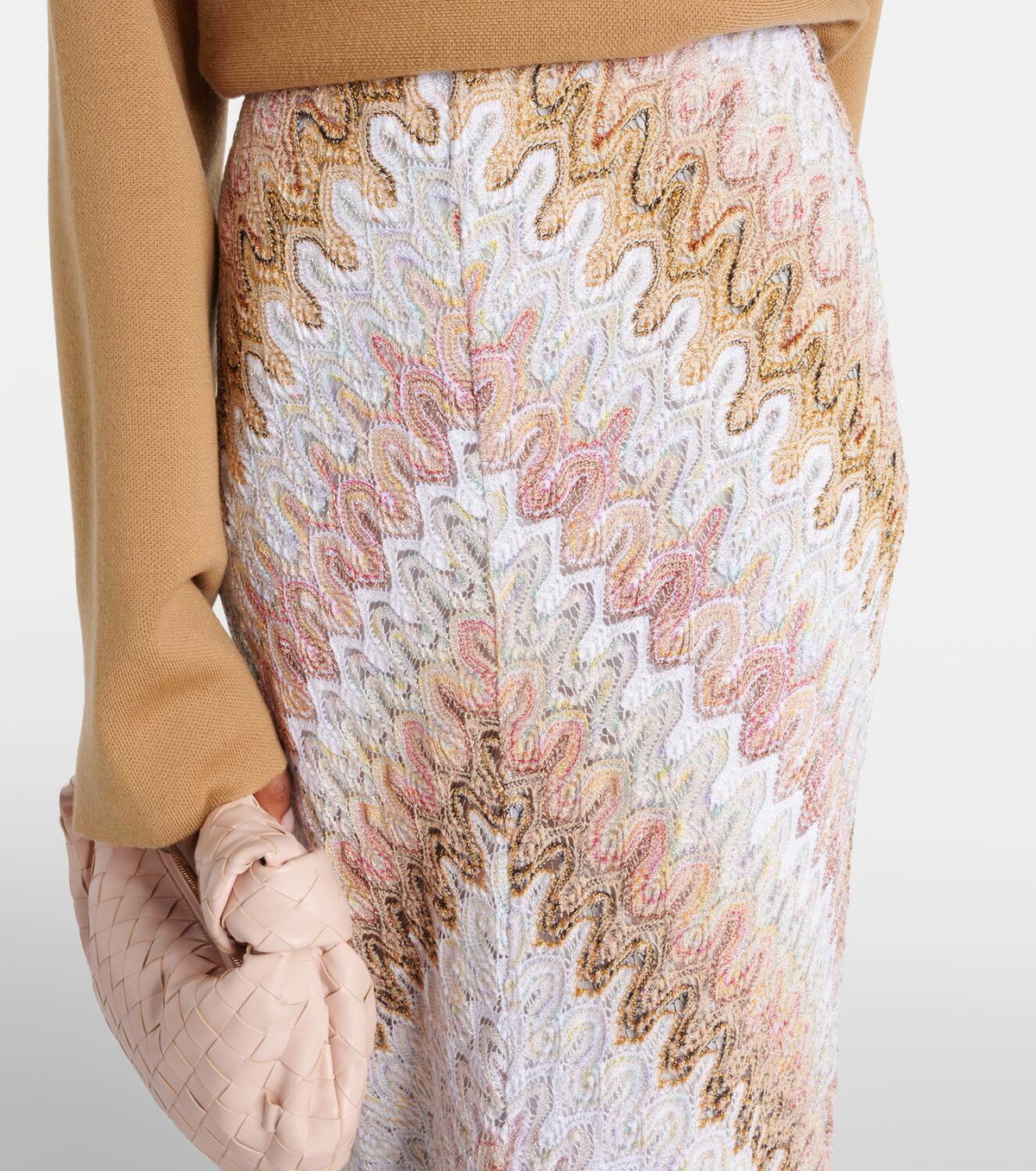 Missoni Zig Zag lamé maxi skirt Missoni