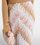 Missoni Zig Zag lamé maxi skirt