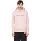 Bianca Chandon Pink Handwritten Logotype Hoodie