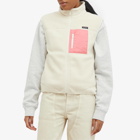 Sporty & Rich Women's Zipped Sherpa Vest in Cream