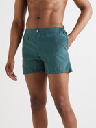 Incotex - Slim-Fit Mid-Length Swim Shorts - Green