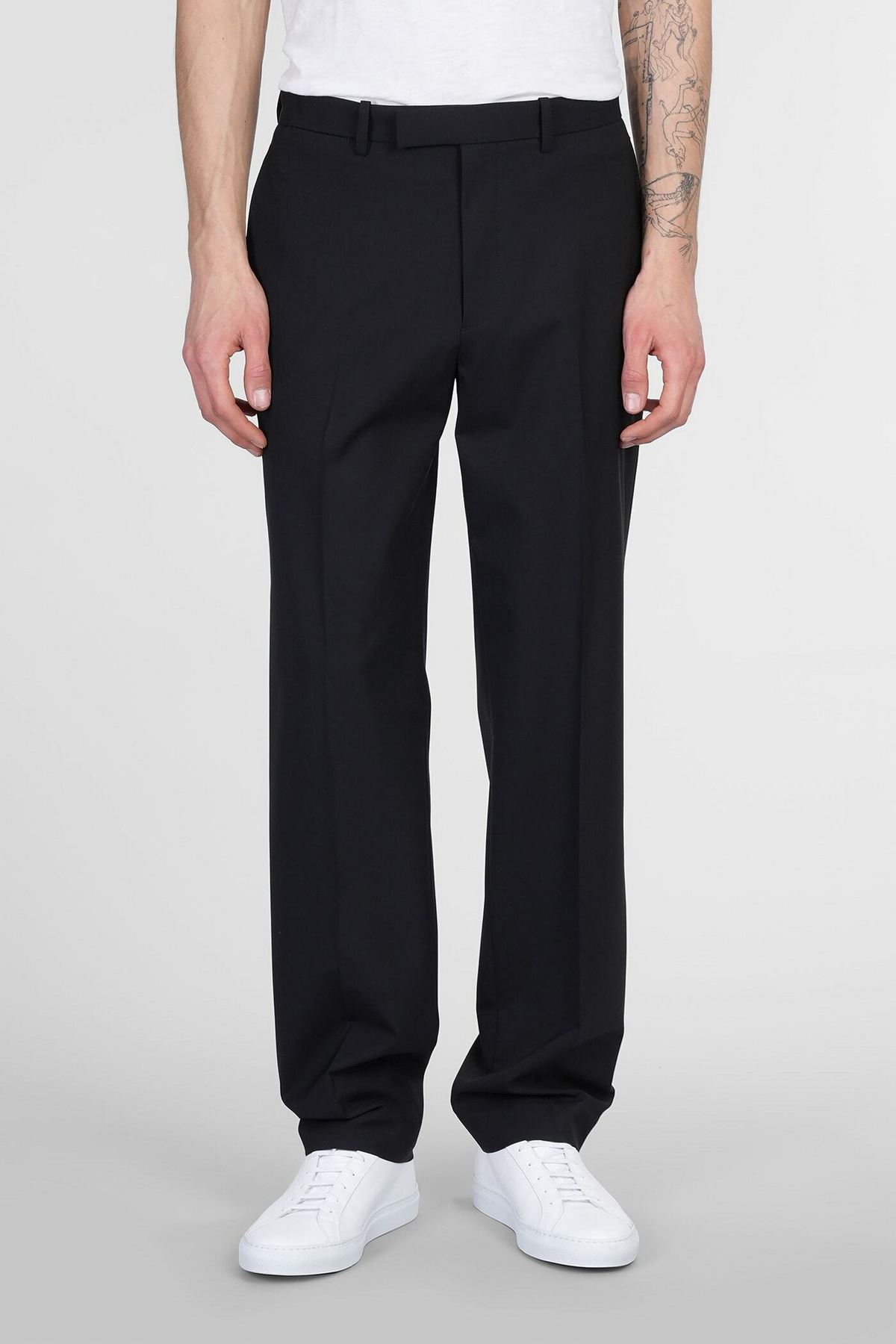 Theory Pants In Black Wool