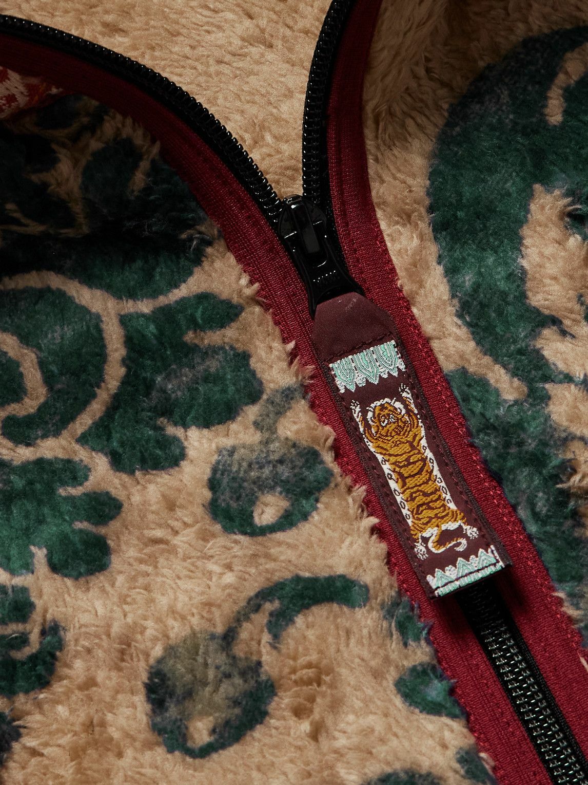 KAPITAL - Damask Printed Fleece Jacket - Neutrals