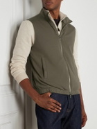 Loro Piana - Slim-Fit Reversible Storm System® WindWish™ Twill and Wool Gilet - Green