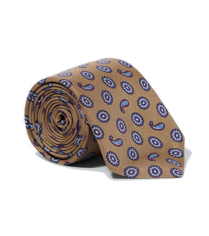 Photo: Kiton Printed silk tie