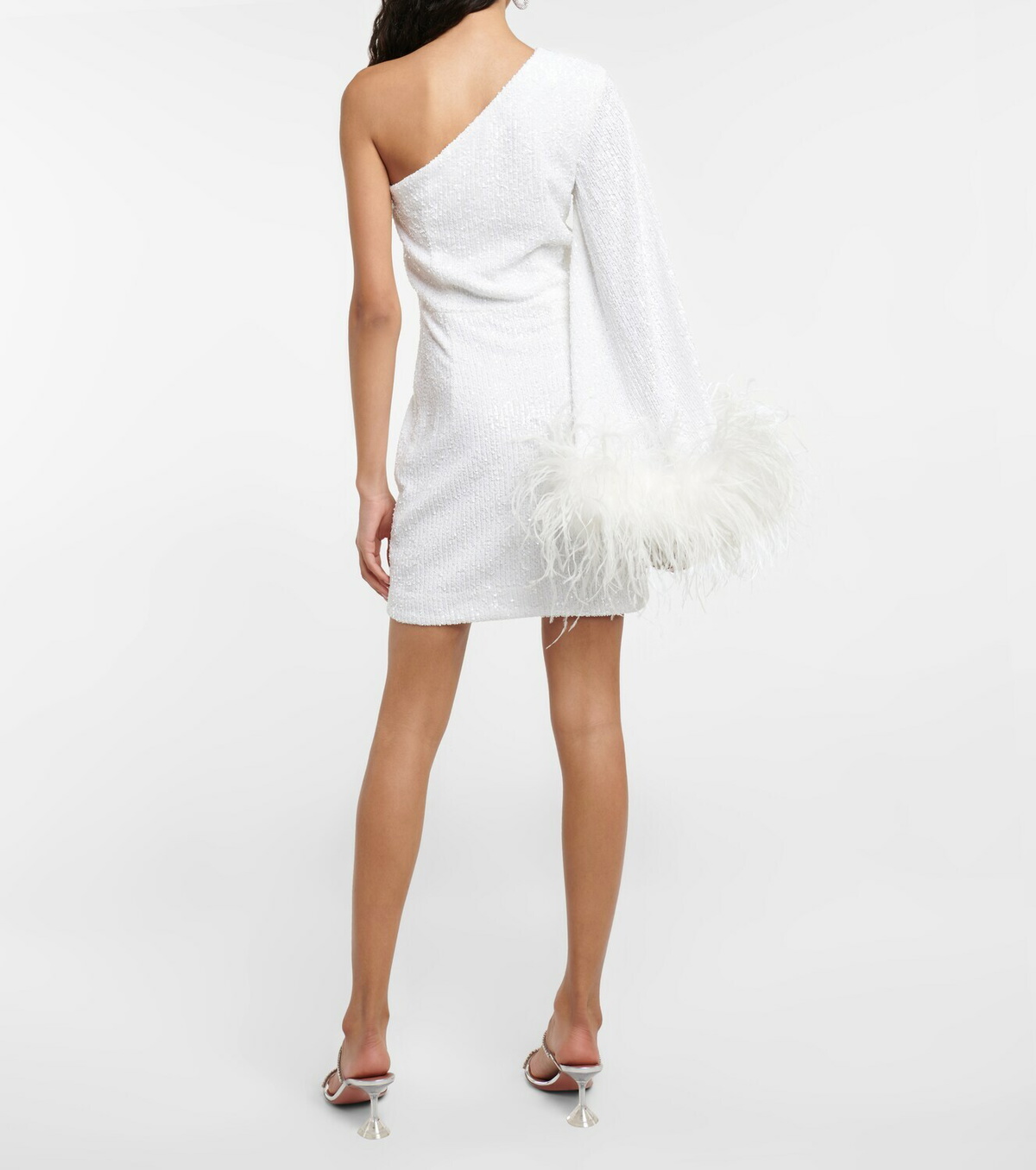 Rebecca Vallance Davina feather-trimmed minidress Rebecca Vallance