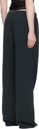 MM6 Maison Margiela Black Unbrushed Sweat Lounge Pants