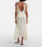 The Attico Ruffled cotton maxi skirt