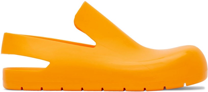 Photo: Bottega Veneta Orange Puddle Loafers