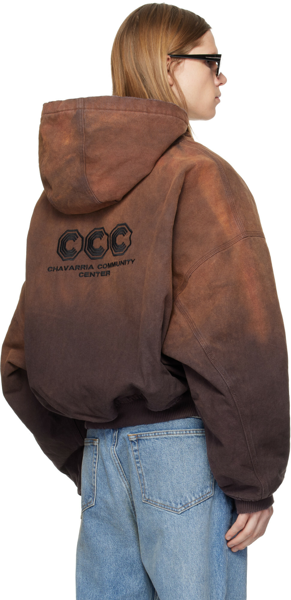 WILLY CHAVARRIA Brown Quilted Juggernaut Jacket