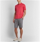 Polo Ralph Lauren - Slim-Fit Mélange Pima Cotton Polo Shirt - Red