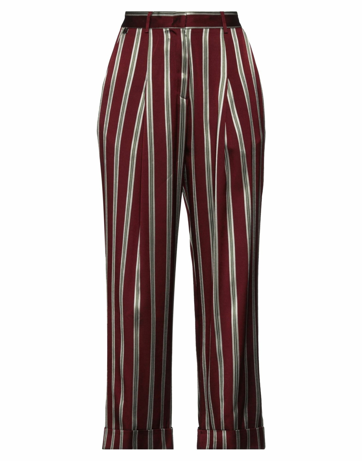 Manila Grace Womens Pants Burgundy