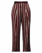 Manila Grace Womens Pants Burgundy