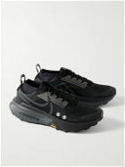 Nike Running - Zegama 2 Stretch-Jersey and Rubber-Trimmed Mesh Trail Running Sneakers - Black