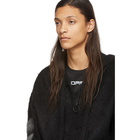 Off-White Black Brushed Mohair Hoodie